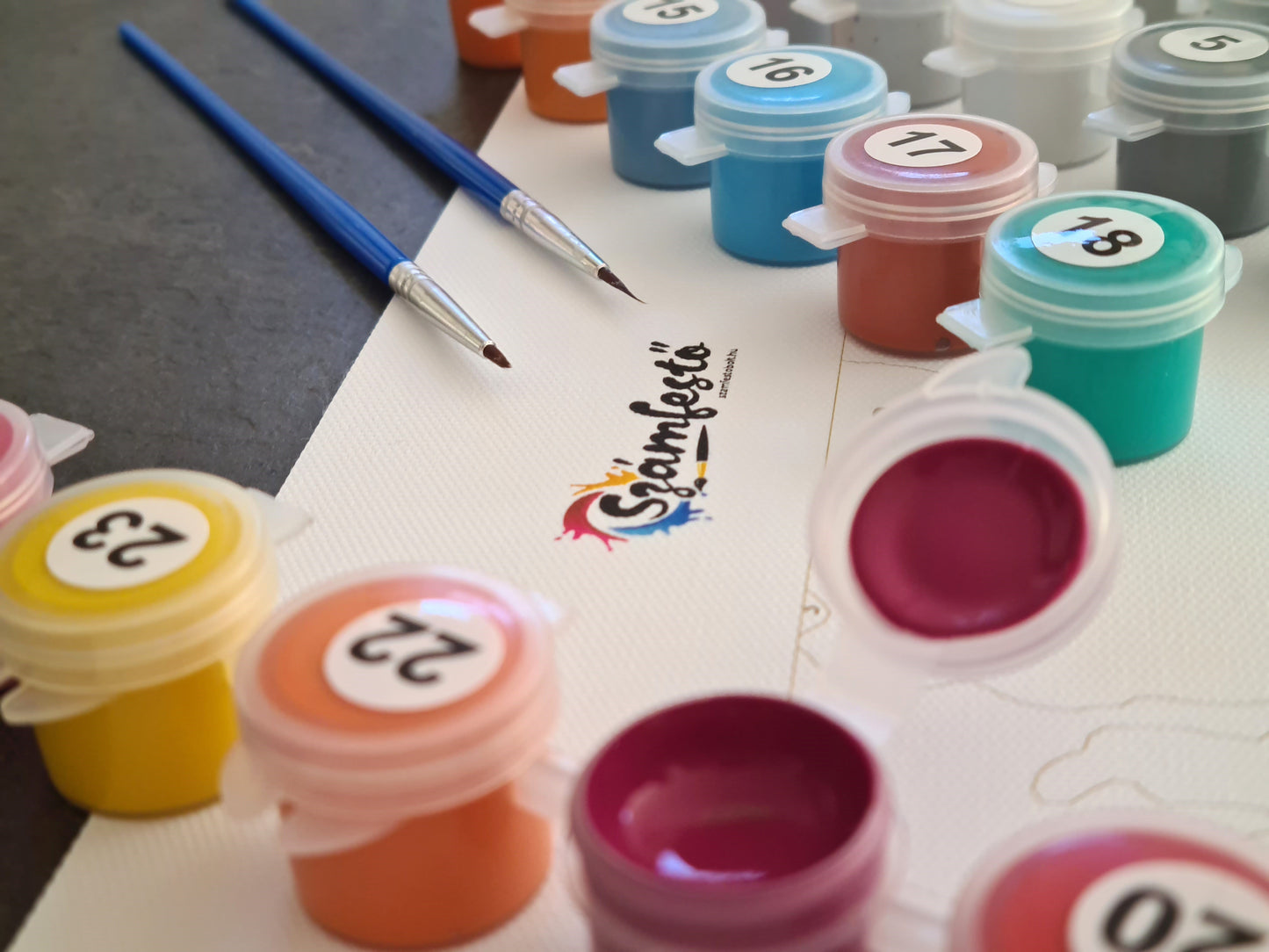 Városi élet - számfestő készlet