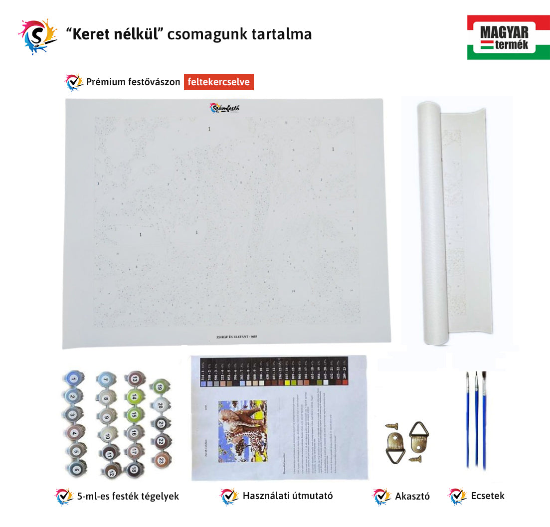 Tavaszi Madárka - húsvéti számfestő készlet