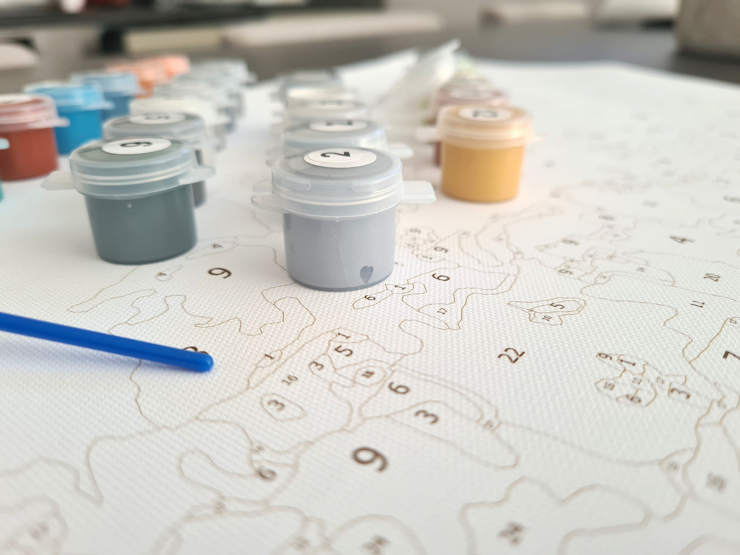 Virágos Tojás - húsvéti számfestő készlet