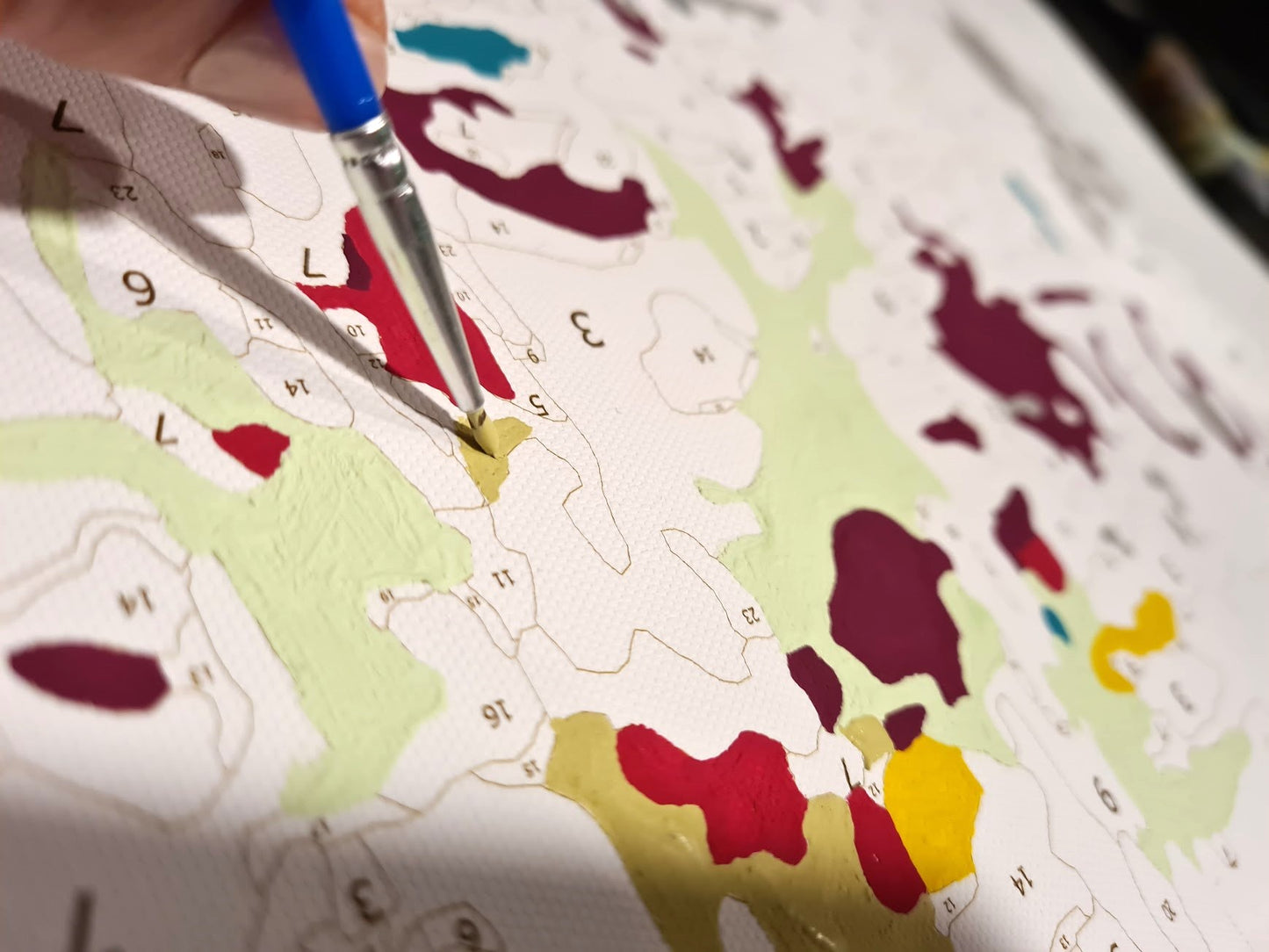 Zsiráfok a szavannán - számfestő készlet