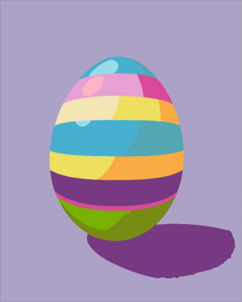 Színes Húsvéti Tojás - húsvéti számfestő készlet