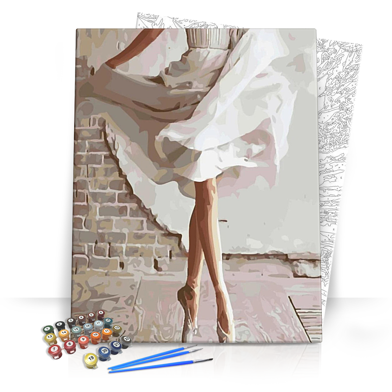 Táncjáték - számfestő készlet