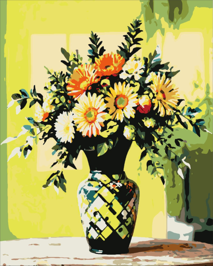 Tavaszi színkavalkád - számfestő készlet