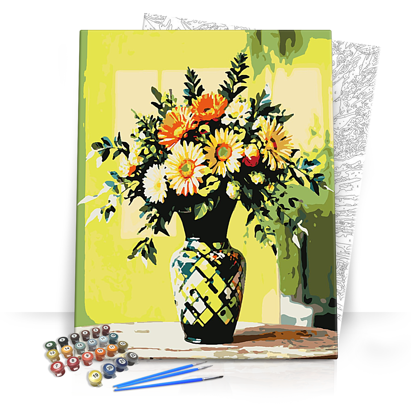 Tavaszi színkavalkád - számfestő készlet