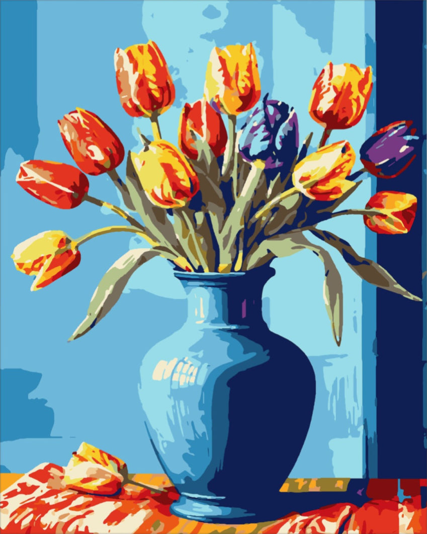 Tengeri szellő tulipánja - számfestő készlet