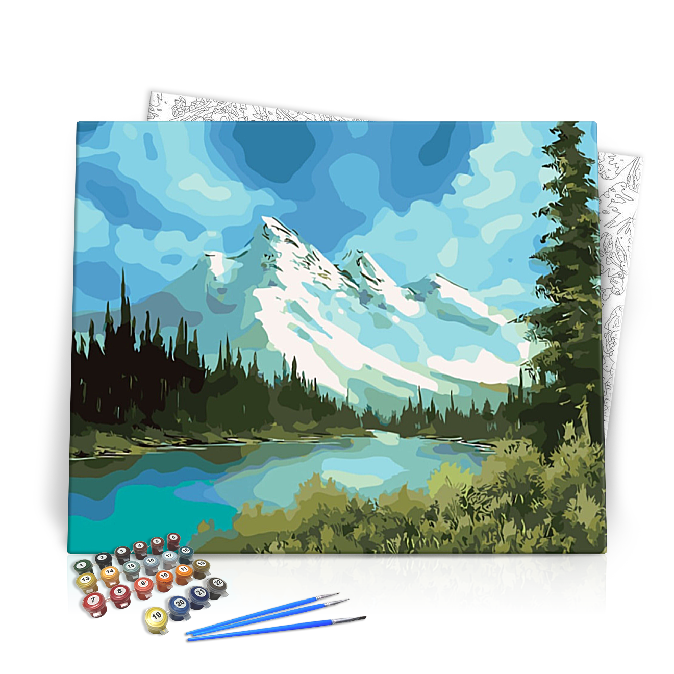 Tó a Hegynél - számfestő készlet