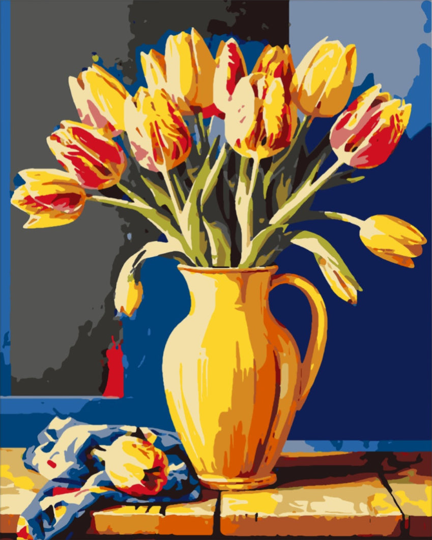 Tulipán álom - számfestő készlet