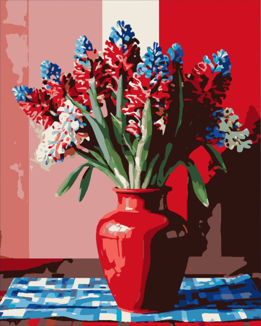 Tűz és víz jácintcsokra - számfestő készlet