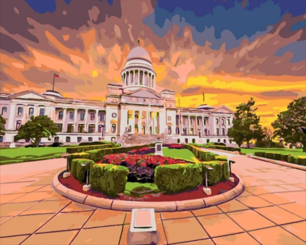 Udvarház - számfestő készlet