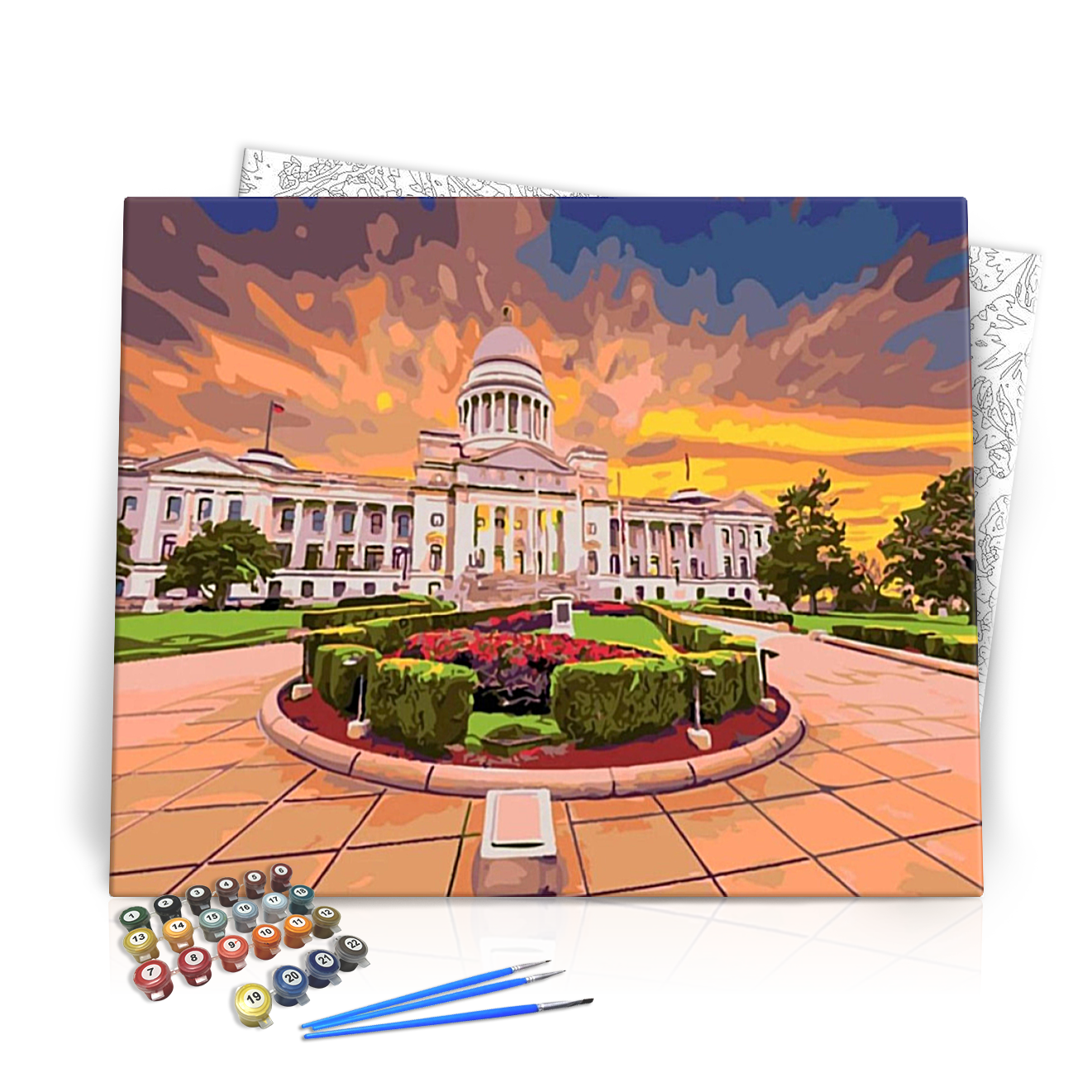 Udvarház - számfestő készlet