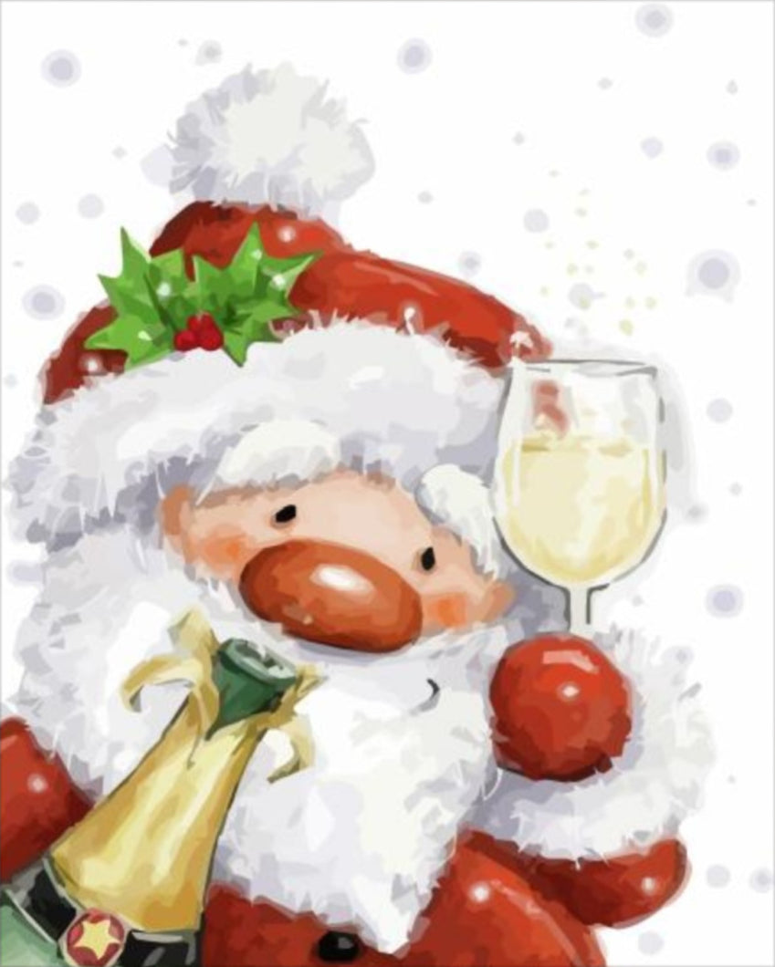 Ünnepel a télapó - számfestő készlet