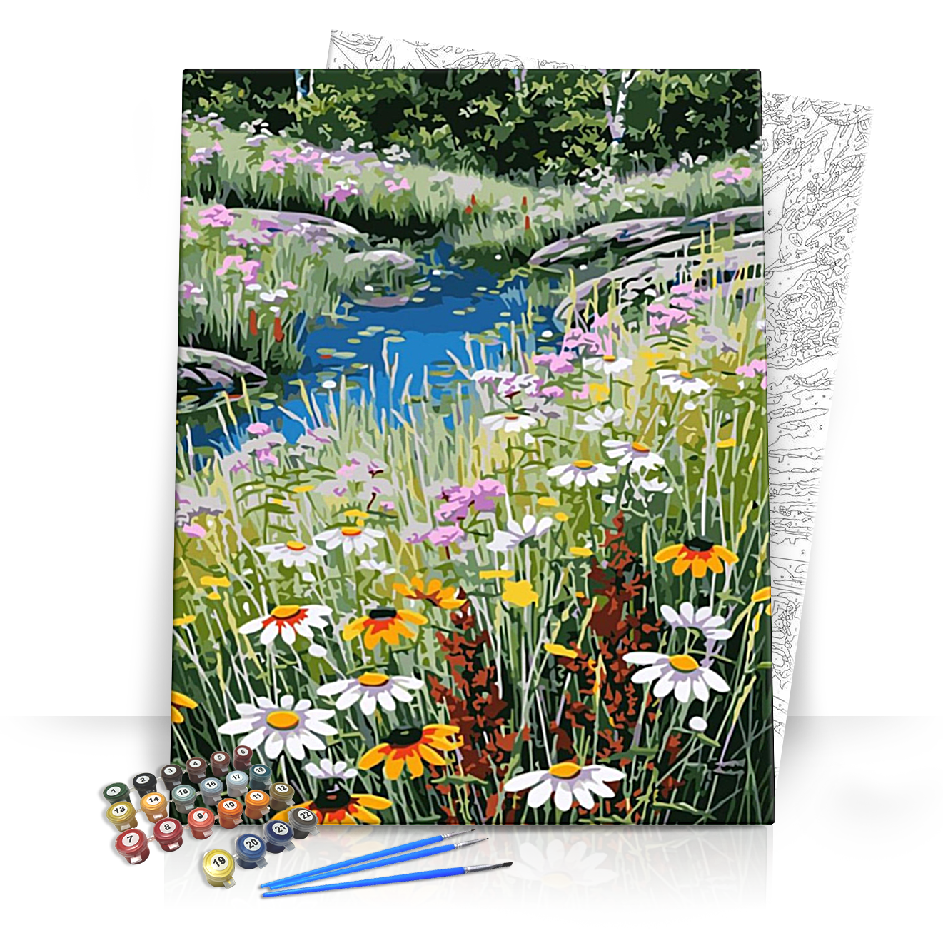 Vadvirágok - számfestő készlet