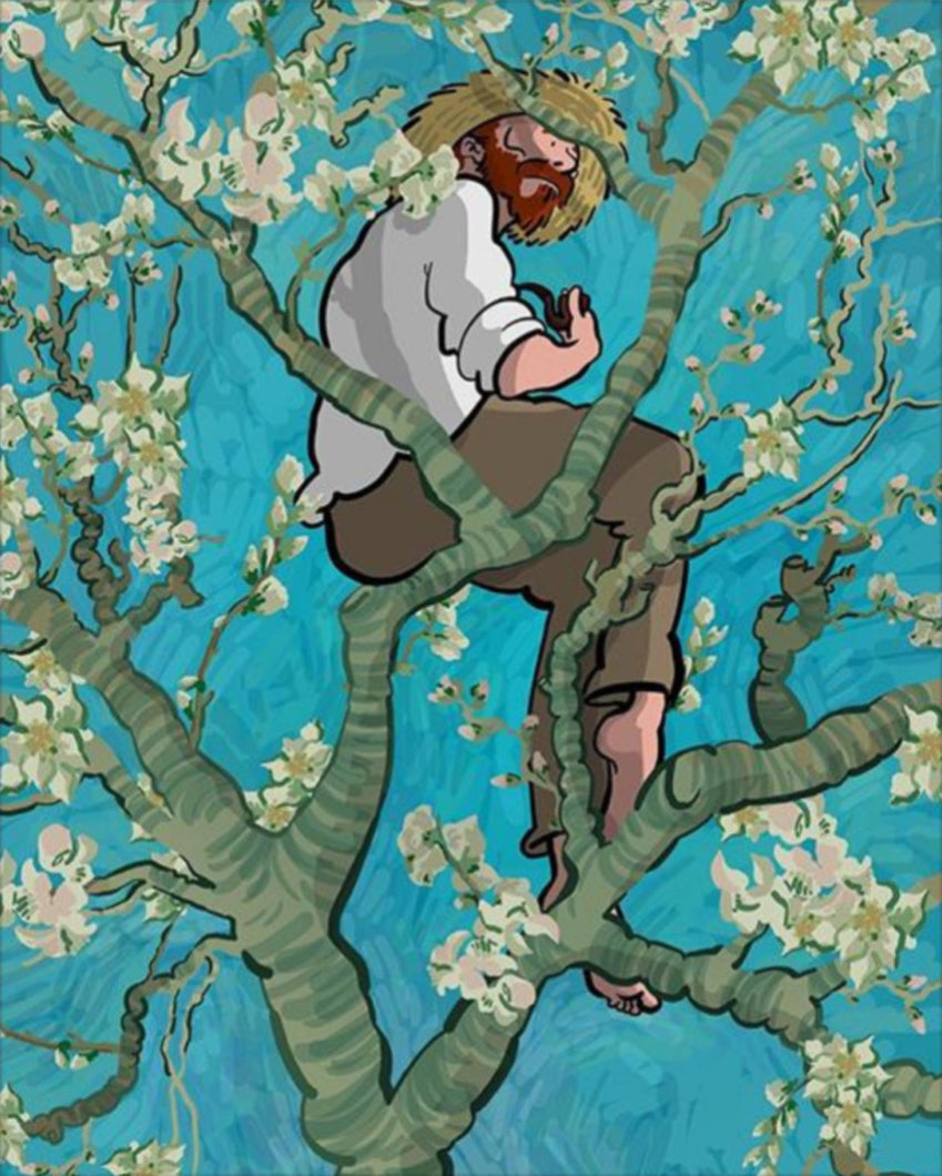 Van Gogh a fa tetején - számfestő készlet