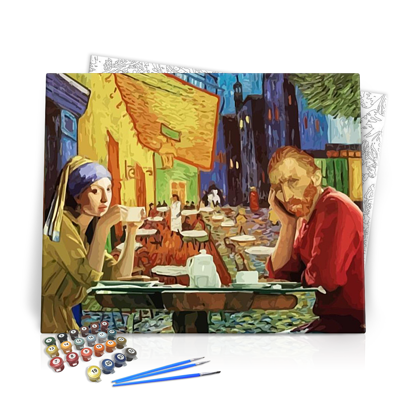 Van Gogh a teraszon - számfestő készlet