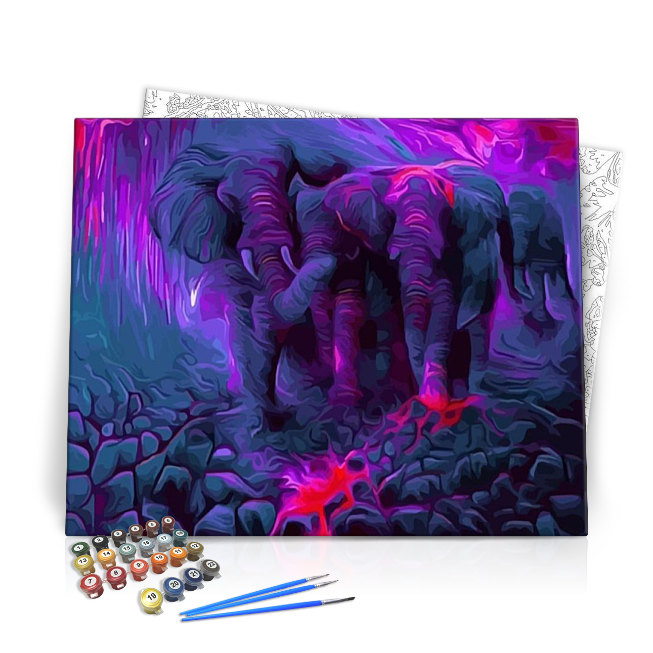 Vándorlás - számfestő készlet