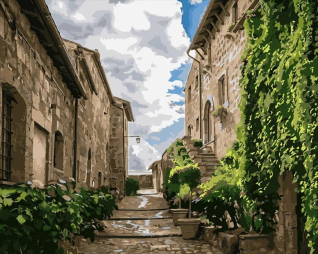 Várfal - számfestő készlet