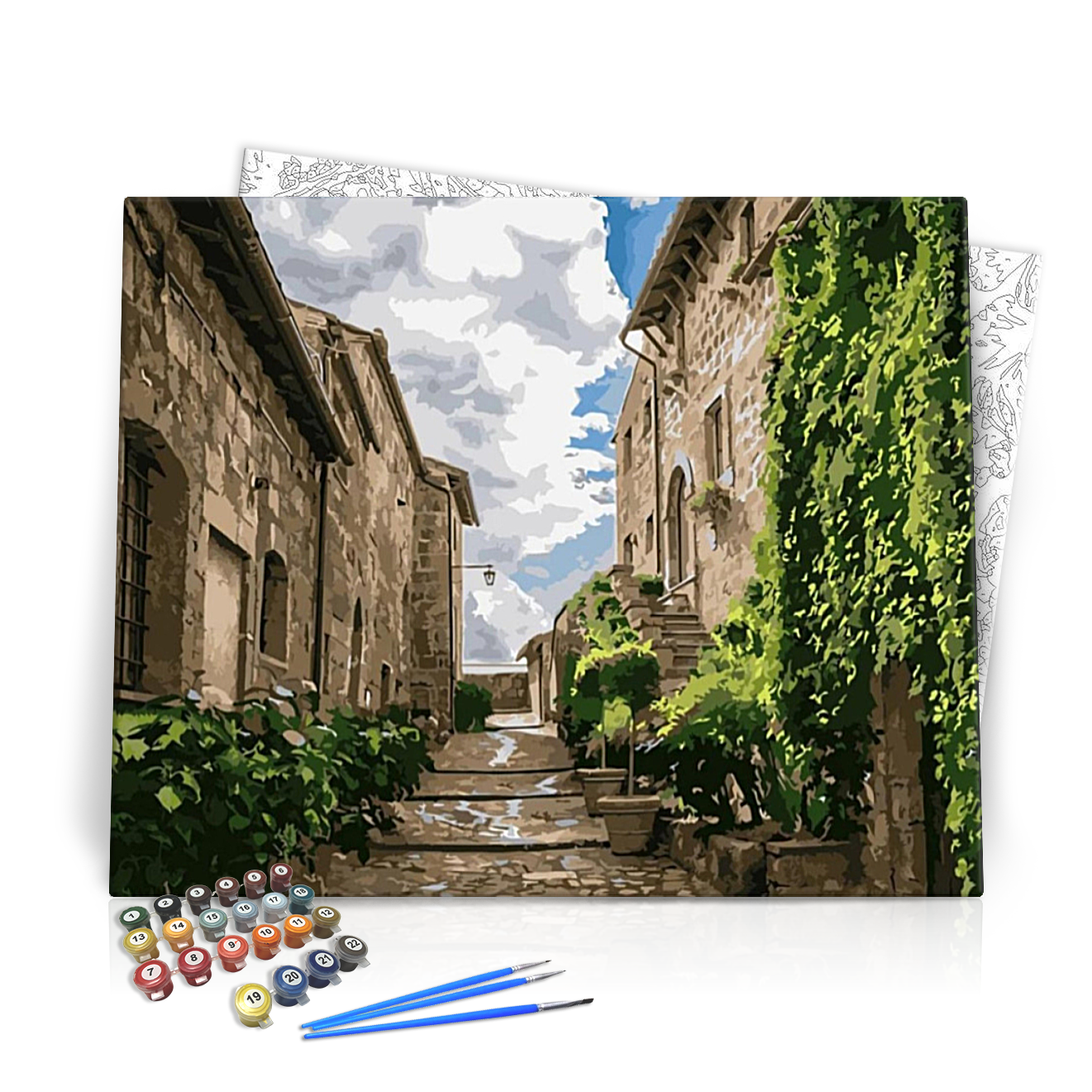 Várfal - számfestő készlet