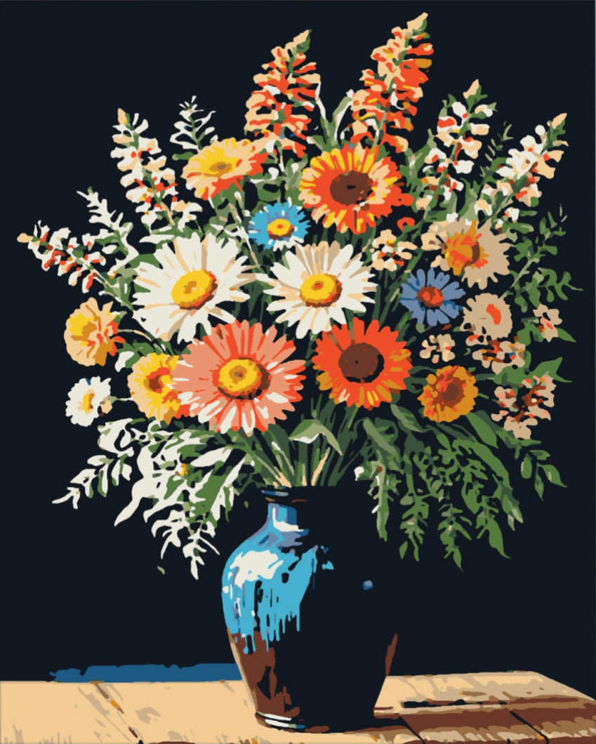 Virágzó életöröm - számfestő készlet