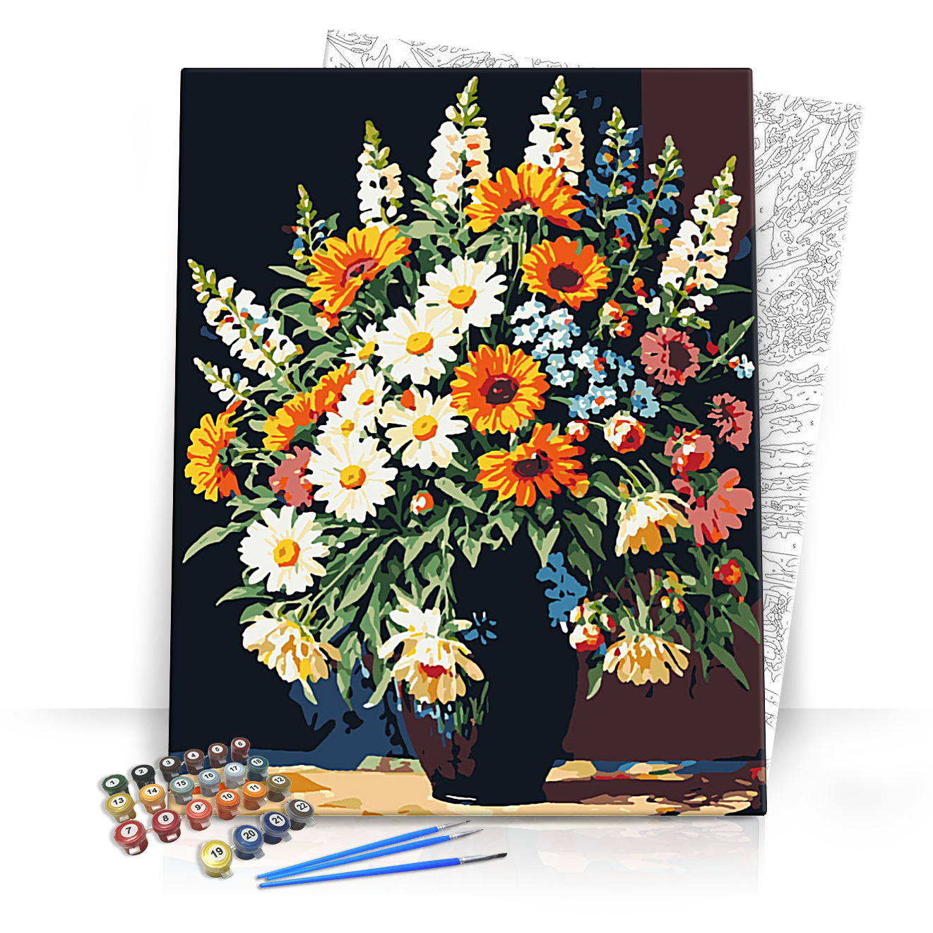 Virágzó nyár - számfestő készlet