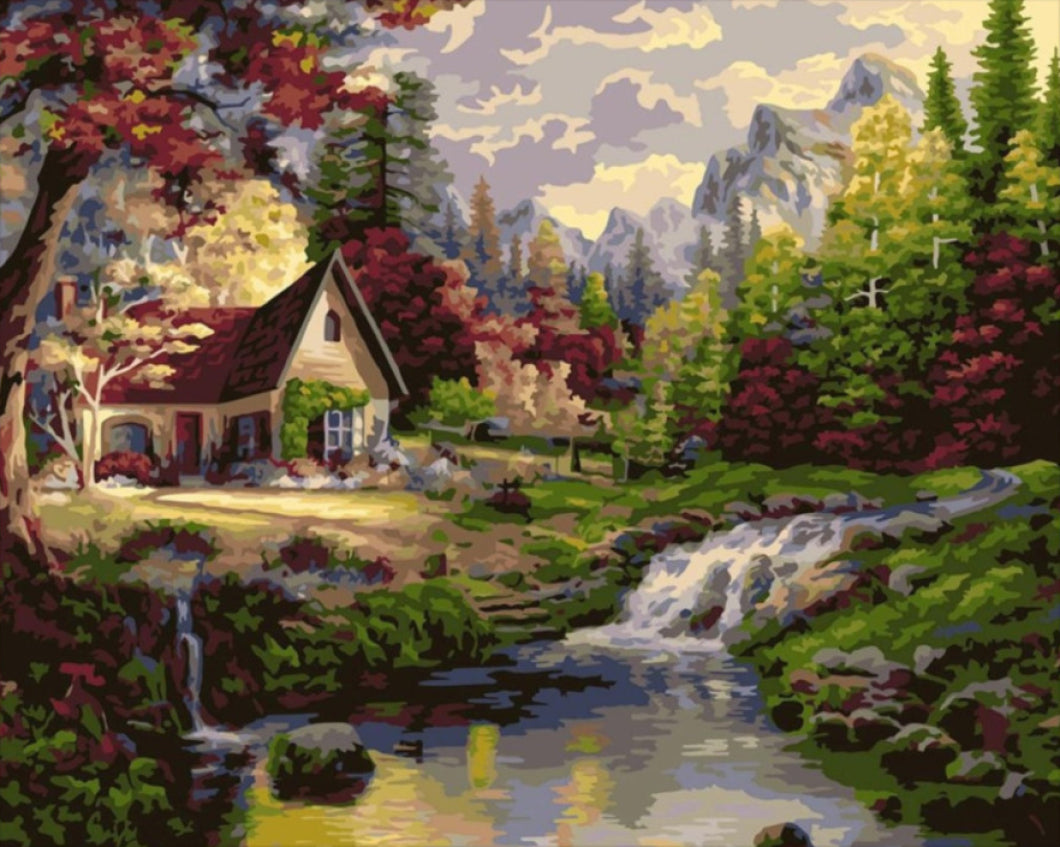 Vityilló az erdőben - számfestő készlet