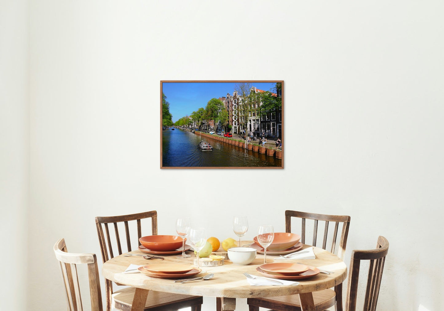 Amszterdam, Csatorna - vászonkép