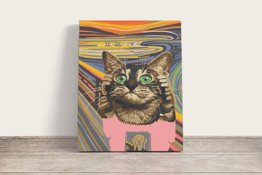 Macska Sikoly - számfestő készlet