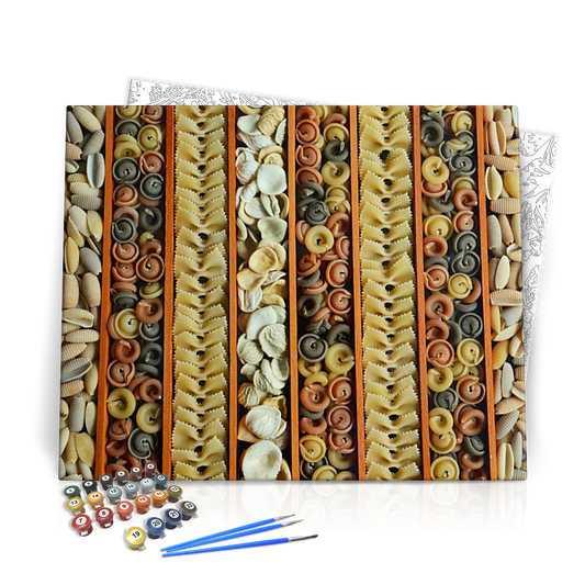 A tészták útjai - számfestő készlet