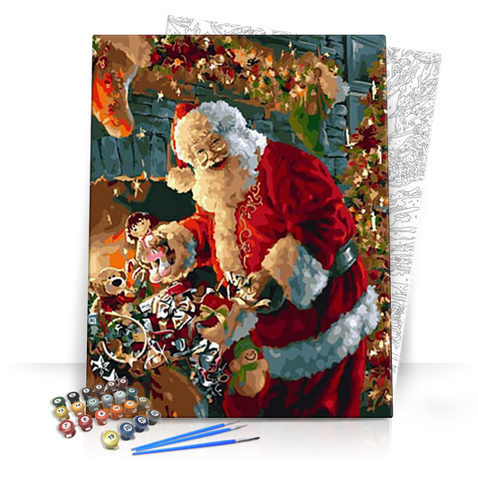 Ajándékosztás - számfestő készlet