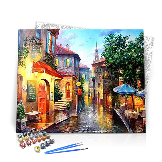 Bécsi Színes Fények - számfestő készlet