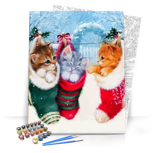 Cica ajándékok - számfestő készlet