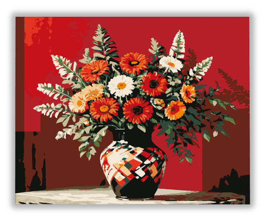 Vörös árnyalatok - számfestő készlet