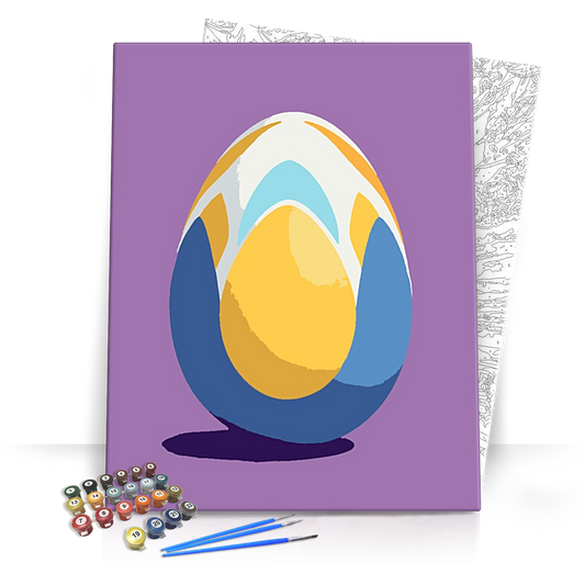 Díszes Húsvéti Tojás - húsvéti számfestő készlet