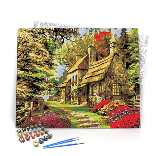 Ház a Természetben - számfestő készlet