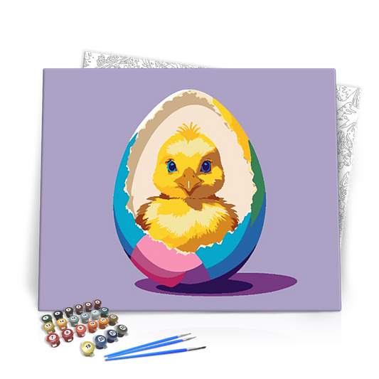 Húsvéti Csibe - húsvéti számfestő készlet