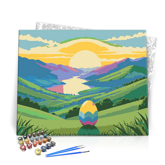 Húsvéti Kilátás - húsvéti számfestő készlet
