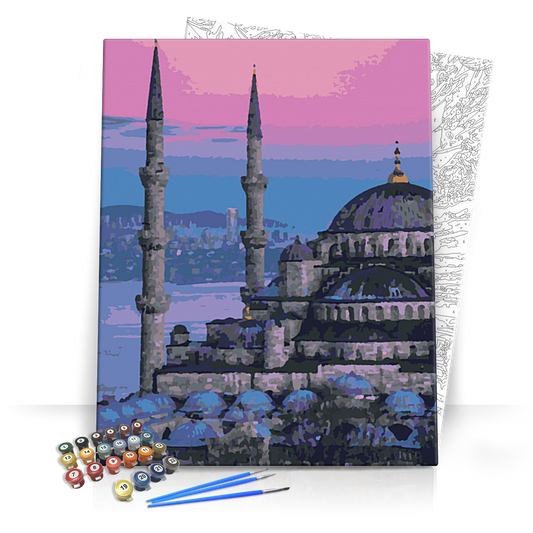 Isztambul naplemente - számfestő készlet