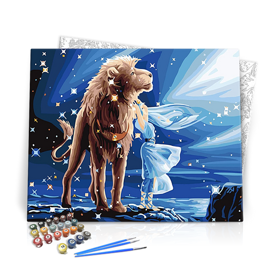 Jeges Oroszlán - számfestő készlet