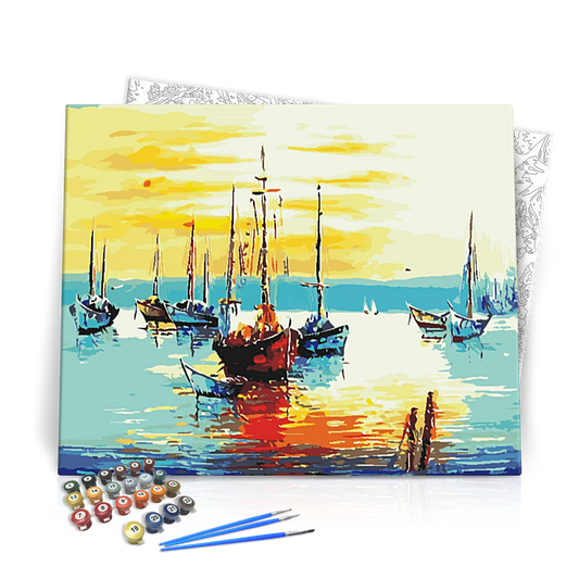 Káprázatos Vitorlák - számfestő készlet