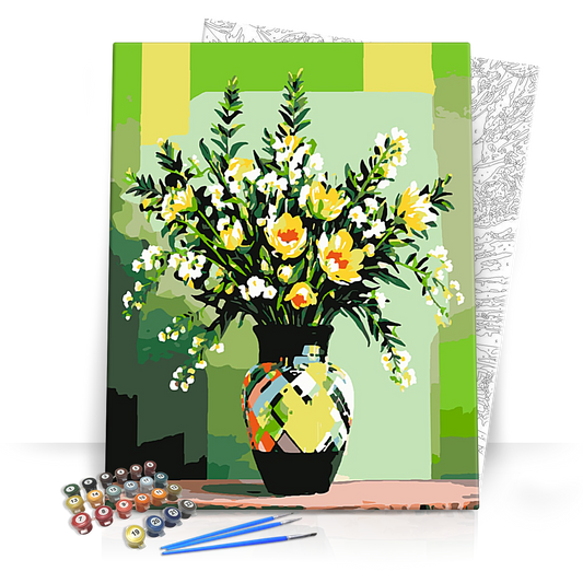 Kikeleti pompás csokor - számfestő készlet