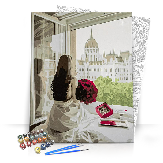 Kilátás a Parlamentre - számfestő készlet