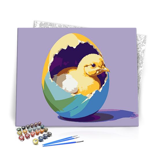 Kiscsibe - húsvéti számfestő készlet