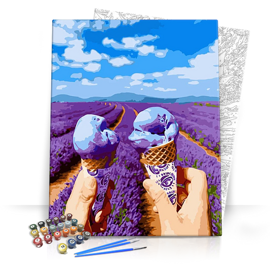 Levendulás - számfestő készlet