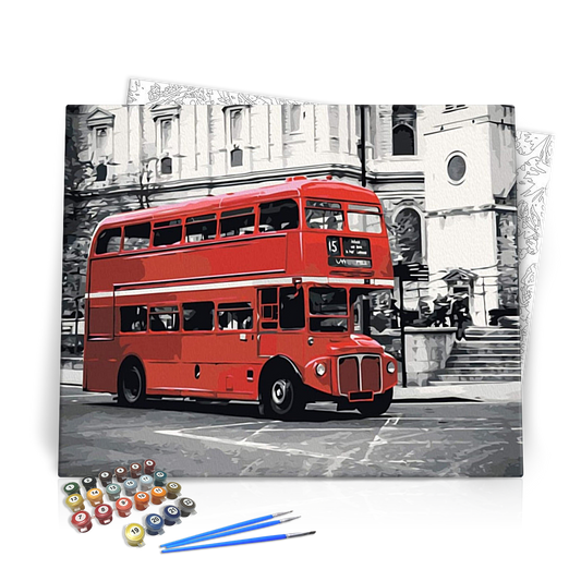 London Busz - számfestő készlet