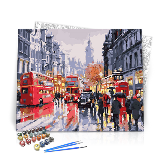 Londoni Forgalom - számfestő készlet