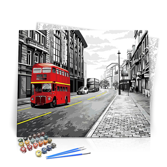 Londoni utca - számfestő készlet