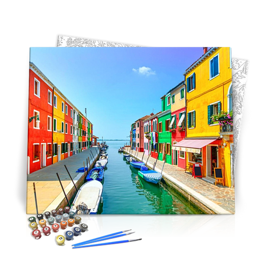 Napsütötte Velence - számfestő készlet