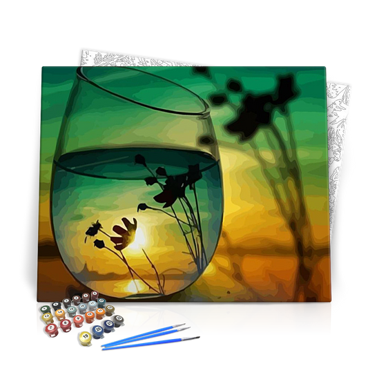 Nyári este - számfestő készlet