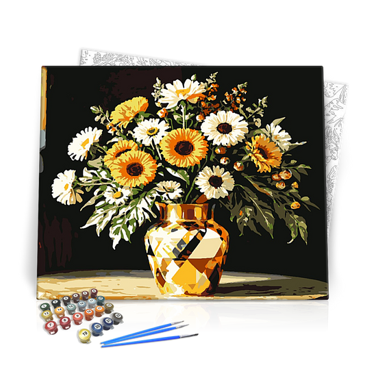 Őszi kontrasztok - számfestő készlet