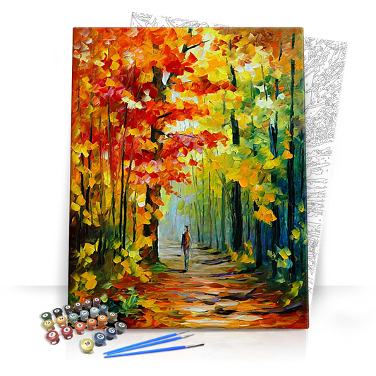 Őszi Séta - számfestő készlet