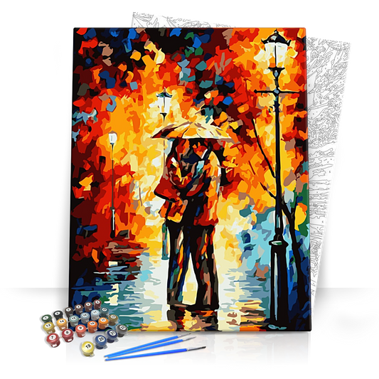 Őszi Szerelem - számfestő készlet